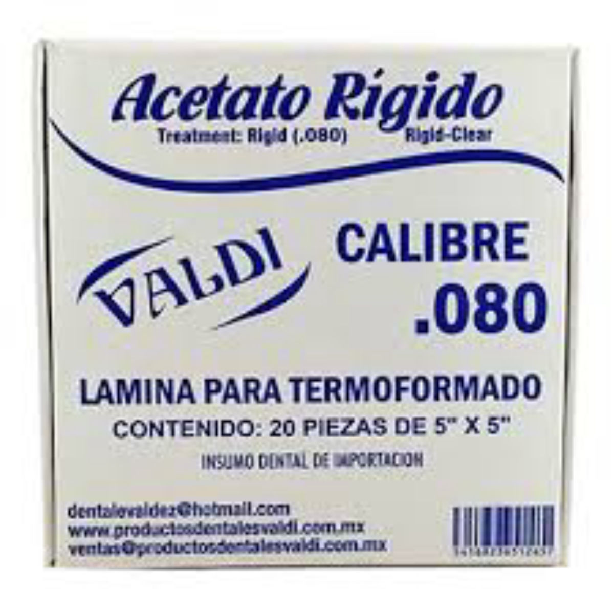 ACETATO RÍGIDO VALDI .20